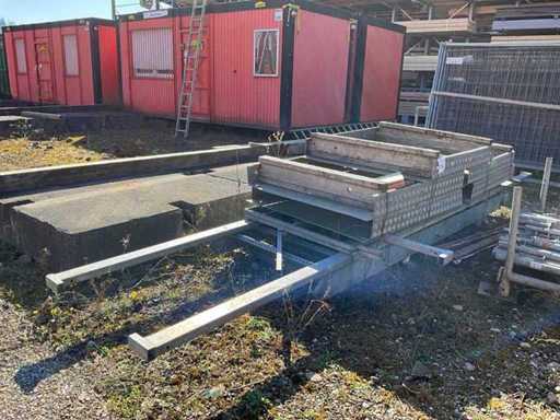 Gerüst zur Muldenreinigung