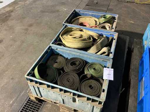 Série de différentes sangles de levage