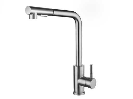 Mitigeur de cuisine Mawialux - tête amovible - noir mat ou acier inoxydable brossé au choix