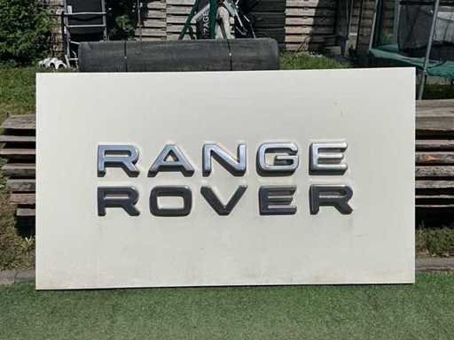 Cartellone pubblicitario del Range Rover