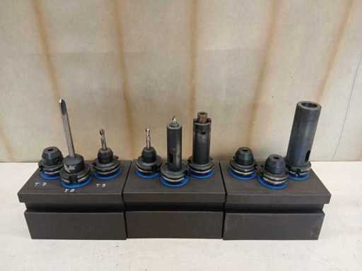 Hahn & Kolb - Porte-outils SK40 - Ensemble de porte-outils SK40 avec boîte de rangement (9x)