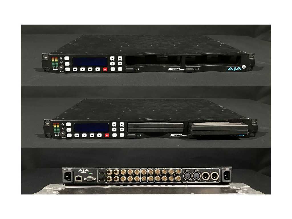 AJA - Kipro Rack - AJA KIPRO Rack, Lettore/Registratore con 2 Slot HDD