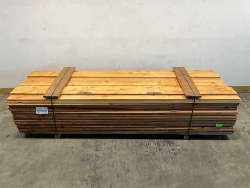 Profilo della baita di tronchi Douglas piantato 400x19,5x2,8 cm (27x)