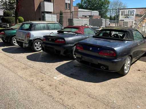 Viele MG F/TF und Mini Ersatzteilautos (4x)