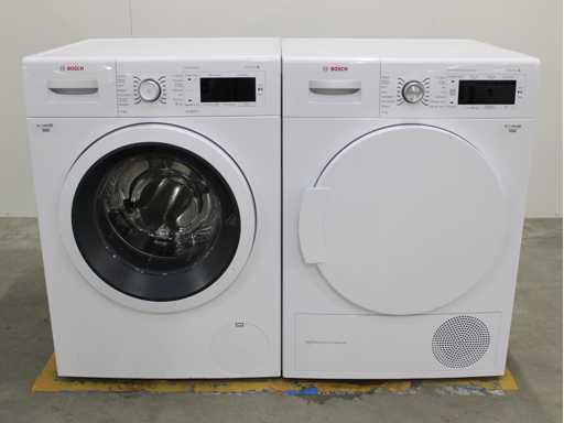 Série Bosch|8 Machine à laver VarioPerfect & Série Bosch|8 Sèche-linge à condensateur autonettoyant