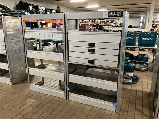 Aluca bedrijfswageninrichting (2x)