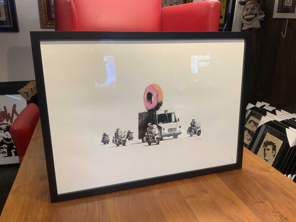 Lithograph Banksy "Donut Police"