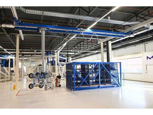 2019 Abus/Framatech ZHB/LKD 250 S70 with 14m1 Self-supporting steel crane track assembly with vacuum lifter