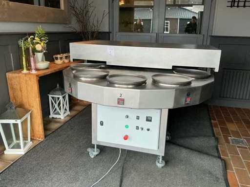 Carrousel de crêpes à 9 casseroles