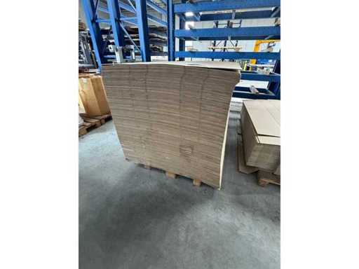 Konvolut Pappzuschnitte gerillt 2500*1250*5mm