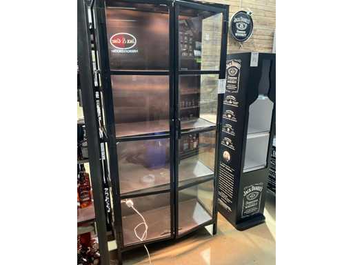 Industriestahl-Vitrine