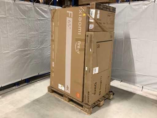 Téléviseurs palettes Retour de marchandises - 9 articles