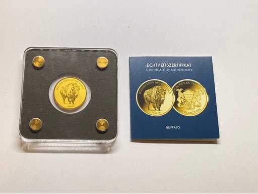 1/500 OZ 999 Fine Gold Springbok Chad