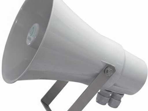 Haut-parleur à corne imperméable JAGRO 100V DK15-PP Blanc