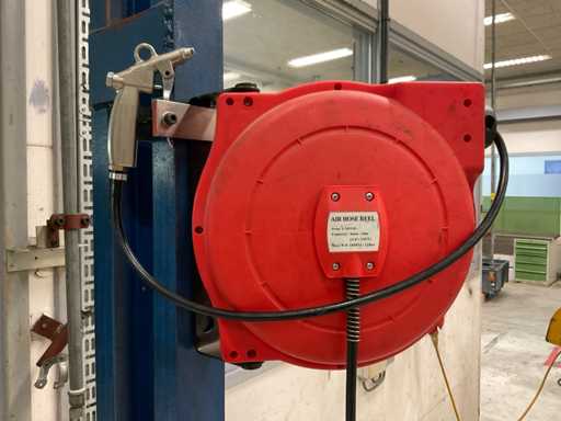 Luftschlauch 12 bar Luftschlauchtrommel mit Festo Spritzpistole (3x)