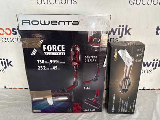 BaByliss Air Power Volume AS95E – Föhnborstel | Rowenta X-Force Flex 11.60 RH9879 – Steelstofzuiger