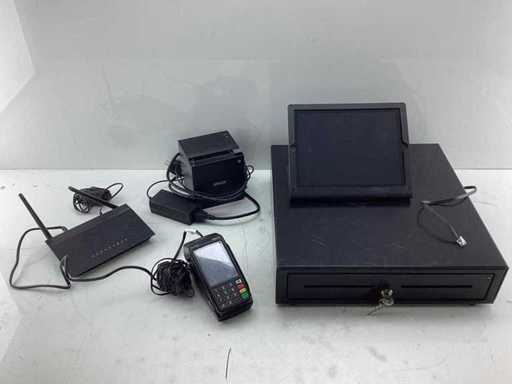 Arbeitstablet, Registrierkasse, PIN-Gerät und Quittungsdrucker