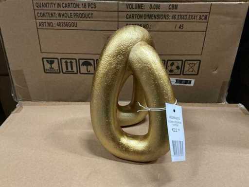 Lot Coco Maison Vidar Figurine H17cm gold (95x)