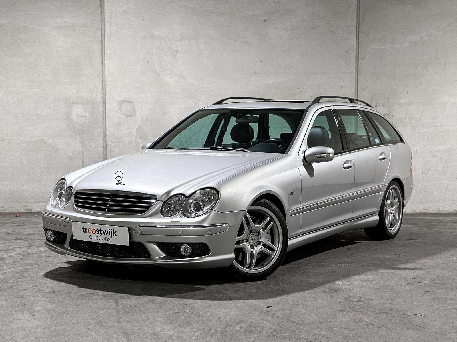 Mercedes-Benz C55 Combi AMG 5.4 V8 367pk 2005 C-klasse, JSZ-04-G Youngtimer