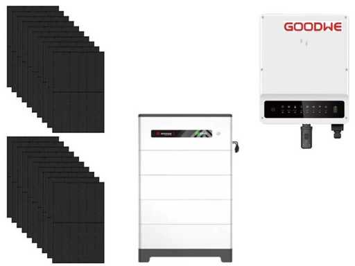 Jinko Solar – zestaw 20 paneli słonecznych (440 wp) – hybrydowy inwerter i bateria 13,1 kWh