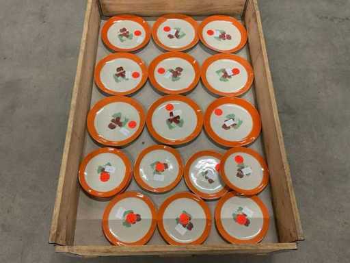 20 & 26cm Partij borden, 18 stuks