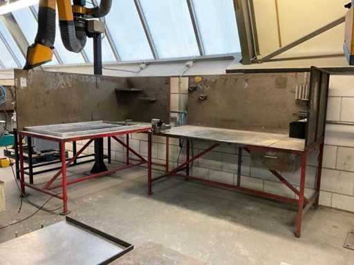 Masă de lucru metalică (3x)