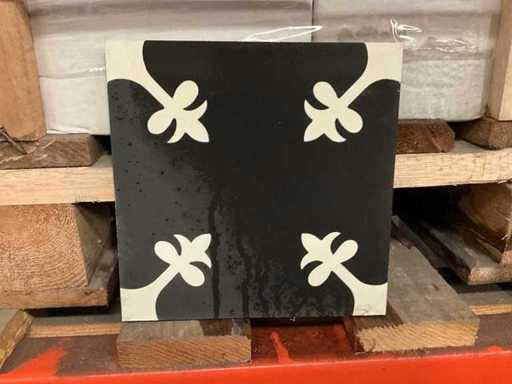 Lotto di piastrelle di cemento