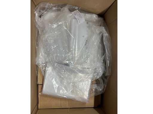 *NOI* Genți plate LDPE, transparente, 250x300mm (pachete de 50)