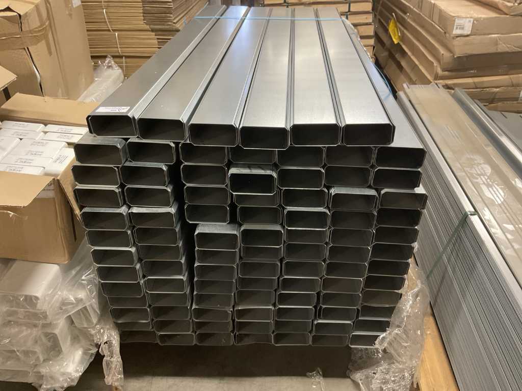 Batch of gutters/ducts, 125x11cm