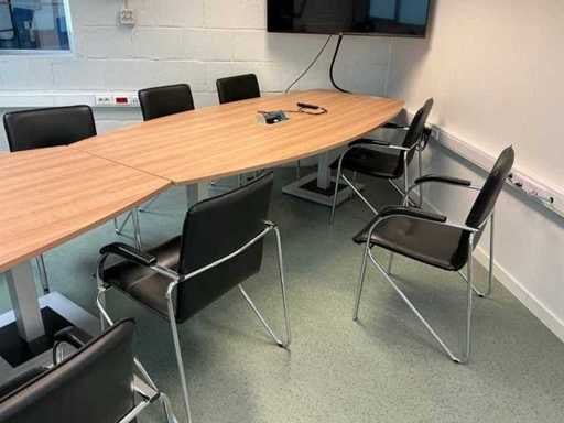 Table de conférence (2x) + chaise (10x)