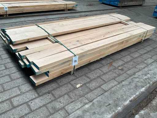 European Oak planks planed at 35 mm approx. 0.5 m³