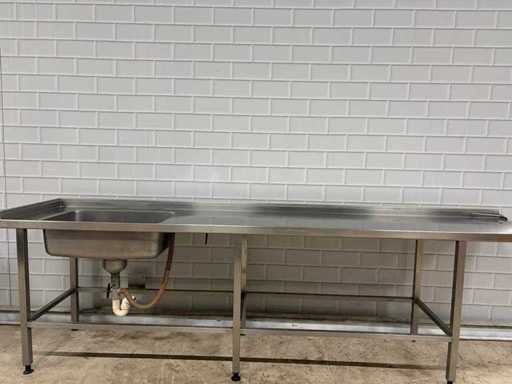 Stainless steel supply table