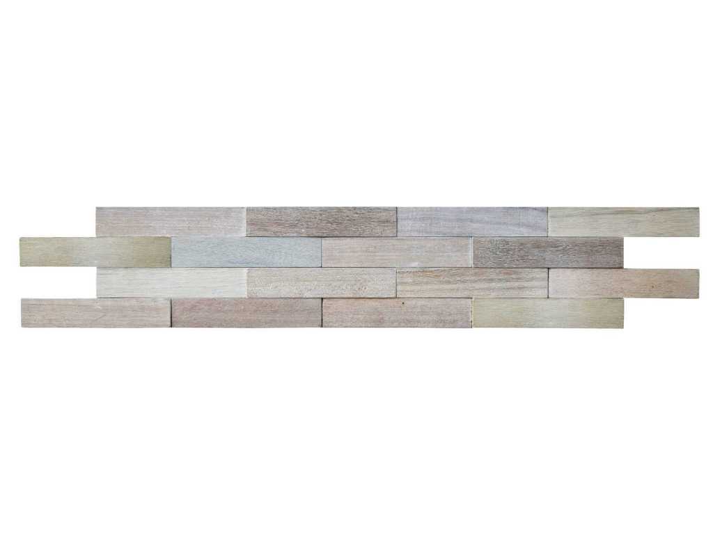 wall panel borneo Tuscany shorea wood 1.267m² (2x)