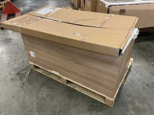 Kivu Badkamerkast met wastafelblad en spiegel