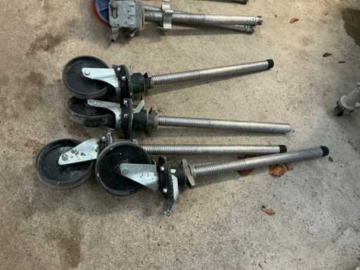Mobile scaffold wheels (4x)