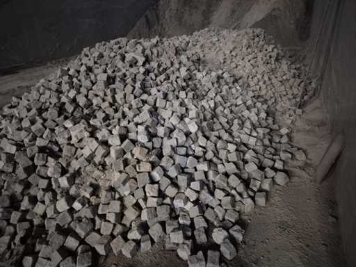 Mosaïque de pavés de fête