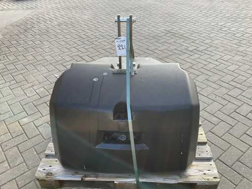 Front weight, "1000kg"