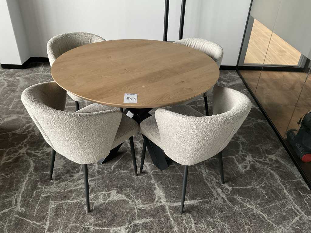 Eetkamertafel met 4 stoelen