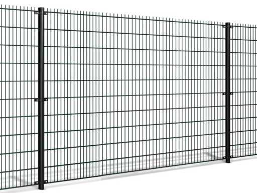 Gard dublu negru 2.03 x 77m