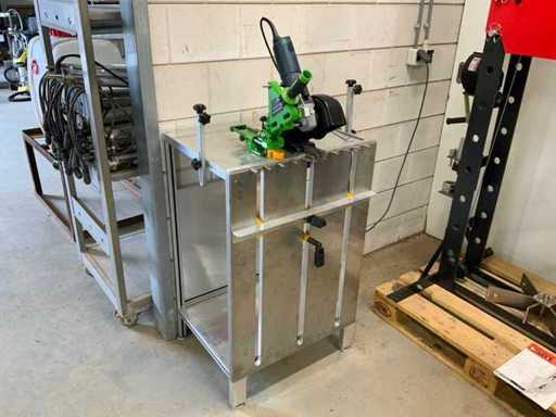 Bosch Professional GWS 1400 Angle Grinding Table setup
