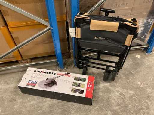 Narzędzia ogrodowe + wózek 