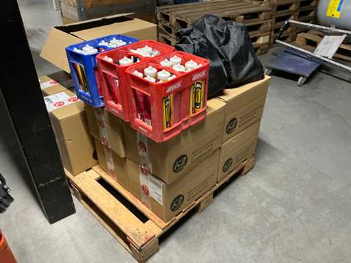 Pallet of various building materials