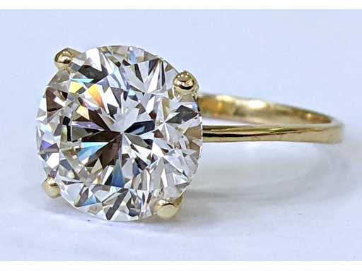 Inel din aur de 14 kt cu diamant 5,00 CRT