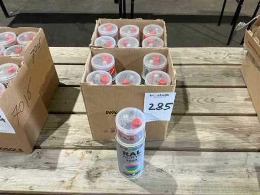 Peinture en spray Duplicolor RAL 7024 (12x)