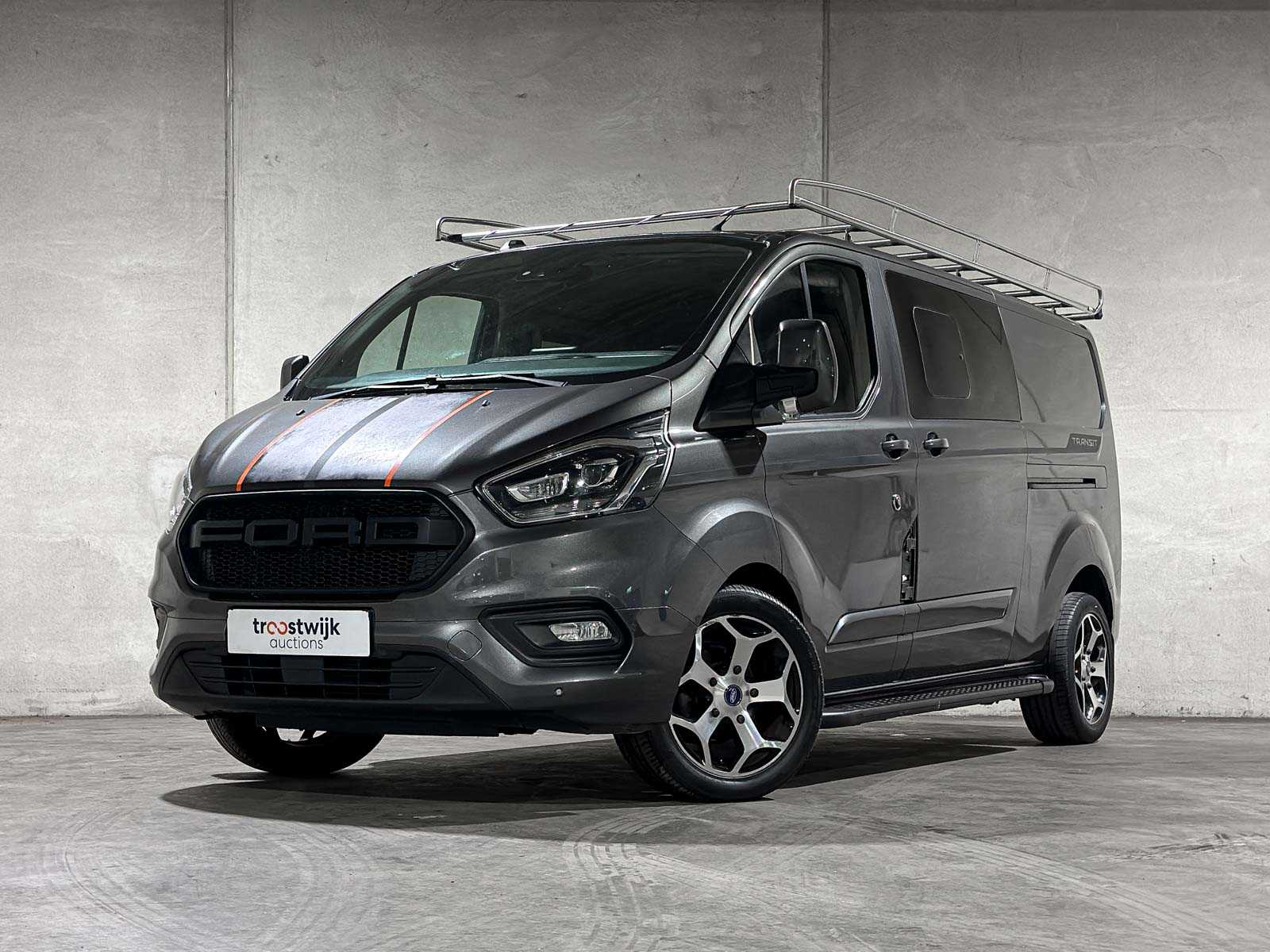 Ford Transit Custom 300 2.0 TDCI Dubbele Cabine Limited L2H1 168pk 2020 (Origineel-NL), VHD-70-G