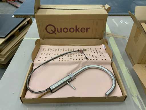 Quooker Fusion round stainless steel + Pro3 boiler Kitchen mixer tap