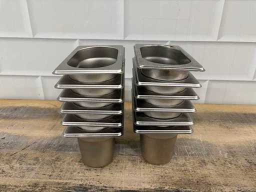 1/9 Oțel inoxidabil - tavă Gastronorm (12x)