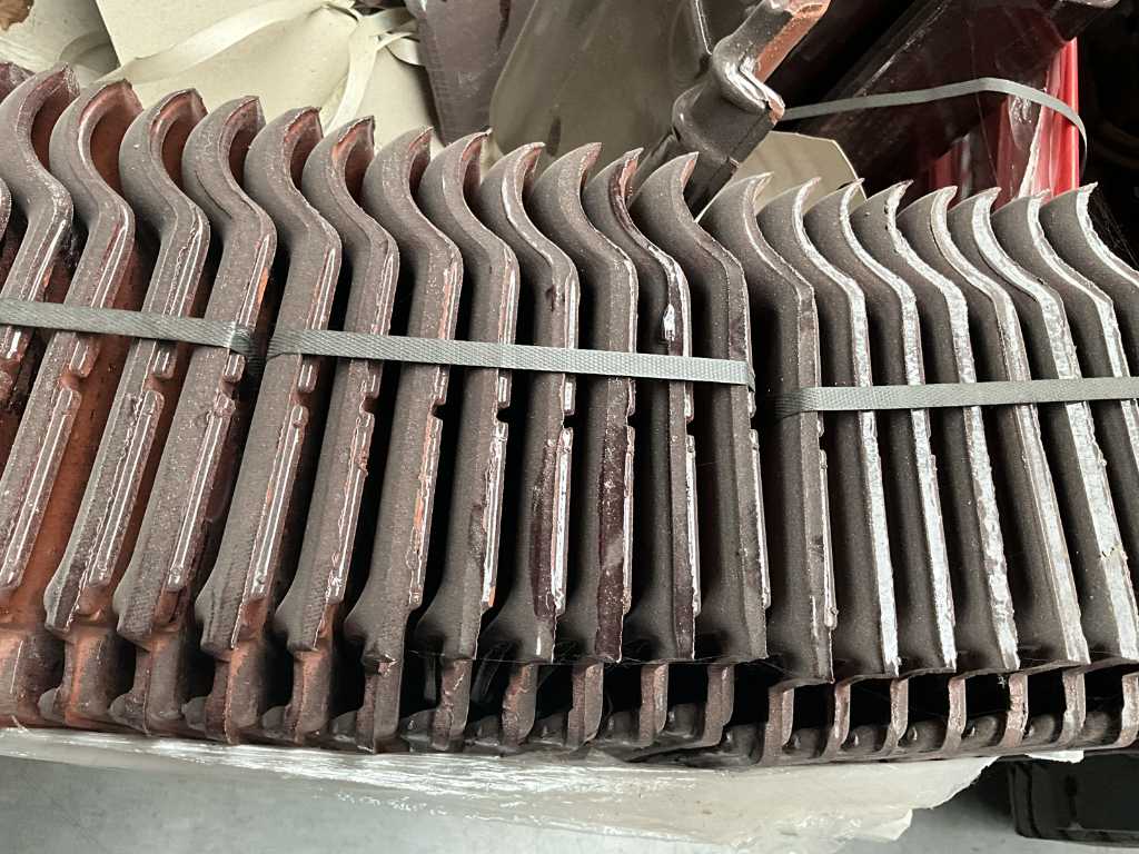 Batch of Koramic clay roof tiles