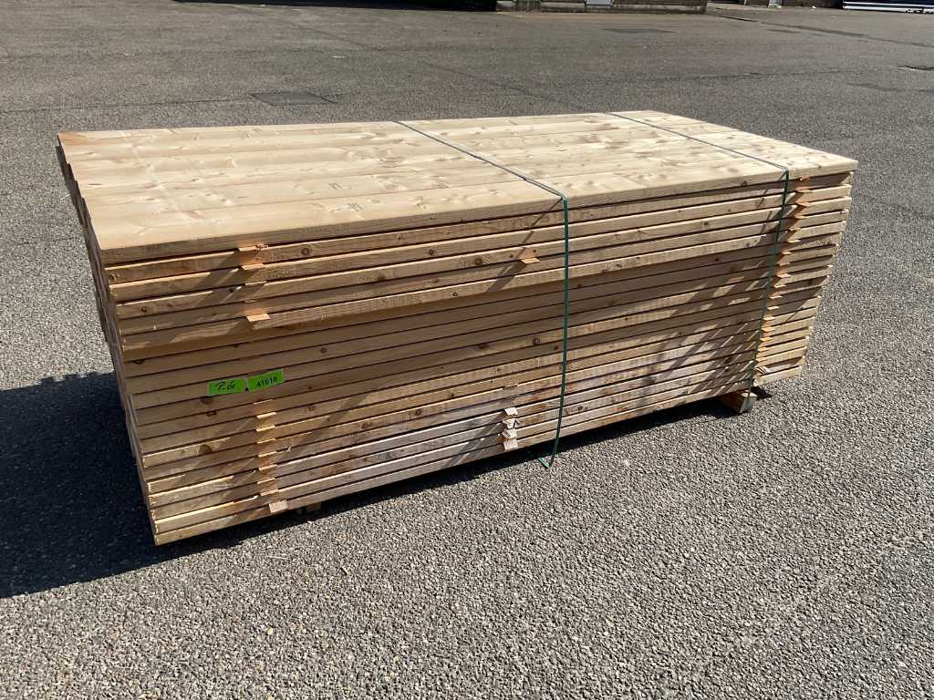 spruce plank planed 240x18x3.8 cm (25x)