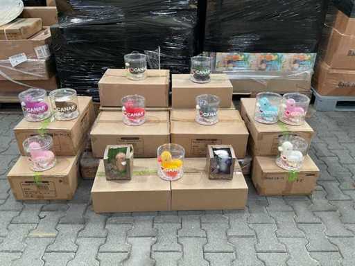 O mulțime de cutii cu bani Canar - Diverse modele (70x)